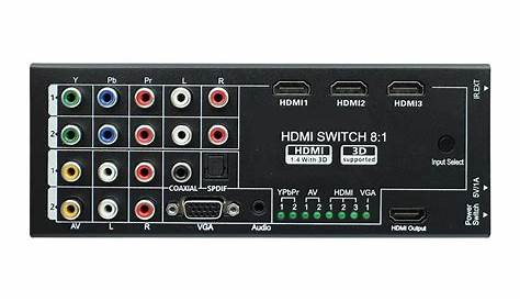 New Multi Functional HDMI Switch Splitter Converter HDMI Audio