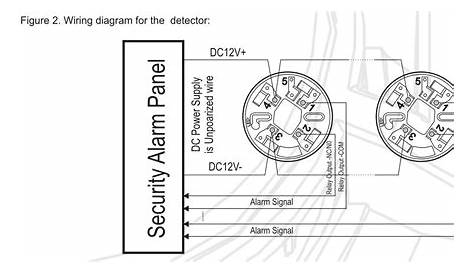 2-wire smoke detector wiring diagram