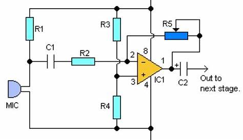 mic amp circuit diagram
