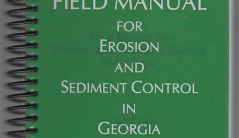 georgia erosion control manual