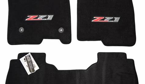 NEW Chevrolet Silverado 1500 Floor Mats Z71 Logos 2nd Row w/ Tray JET