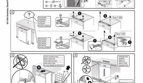 Bosch Built-under dishwasher Serie | 2 Installation instructions | Manualzz