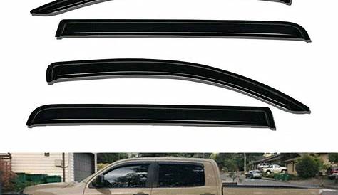 Window Vent Visors Deflectors Rain Guard Shade for 2014 - 2020 Toyota Tundra Crewmax - Walmart
