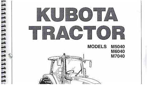 Kubota M5040 M6040 M7040 OPERATOR MANUAL, W/CAB 3C511-99713 | eBay