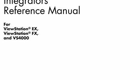 POLYCOM SOUNDSTATION2 EX, FX, VS4000 INTEGRATOR'S REFERENCE MANUAL Pdf