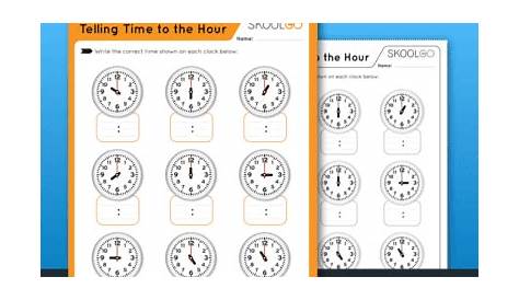 Telling Time to the Hour - SKOOLGO