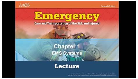 EMT Chapter 1 EMS Systems - YouTube