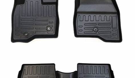 Floor Mats for Ford Explorer 2011-2019 Black Rubber 5D All Weather