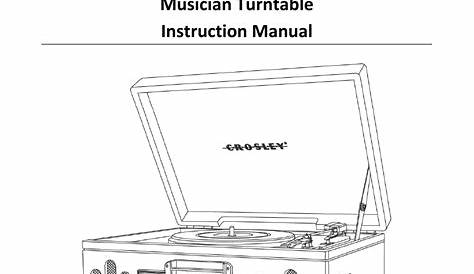 crosley record player manual