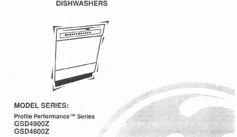 ge dishwasher owners manual