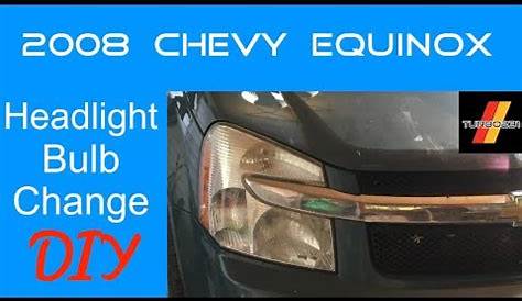 2008 Chevy Equinox Headlight Bulb Change DIY! for 2005 to 2009 - YouTube