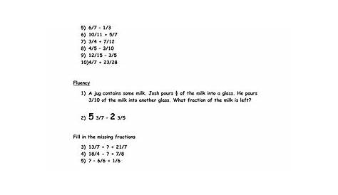 intro to fractions worksheets