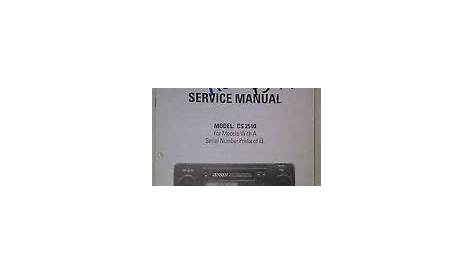 Jensen cs 2510 service manual original repair book stereo car tape