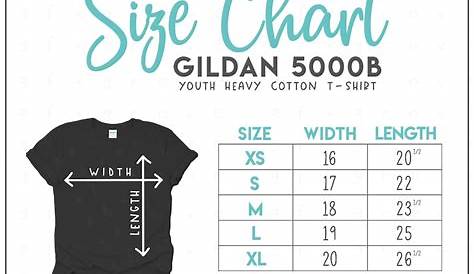 gildan youth ultra cotton t shirt size chart