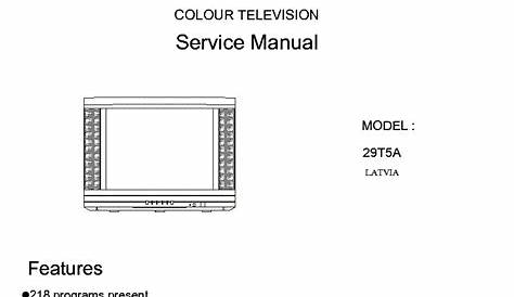 HAIER 29T5A-SERVICE-MANUAL Service Manual download, schematics, eeprom
