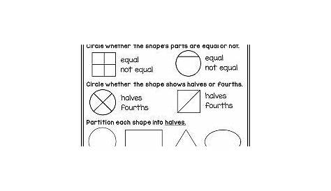 fractions worksheet first grade