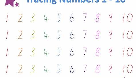 learning to write numbers 1-10 worksheets