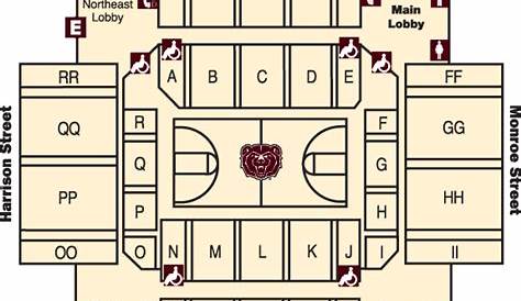 HSC Seating Chart - Hammons Student Center - Missouri State