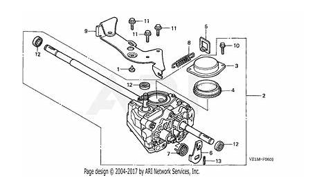Honda HRB216 HXA LAWN MOWER, USA, VIN# MAAA-1000001 Parts Diagram for
