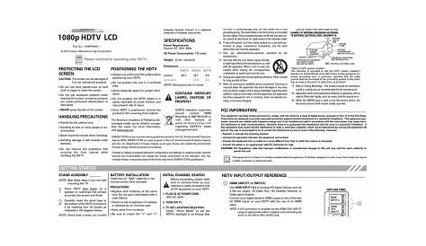 sanyo dp46812 owner's manual