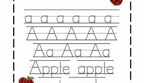 Preschool Printables: Apple | Kindergarten worksheets printable