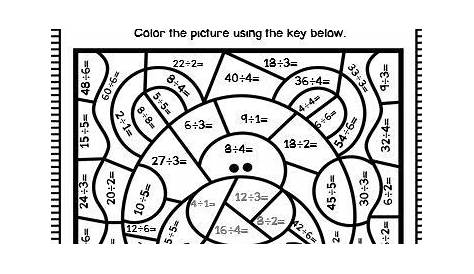 math coloring worksheet 6th grade