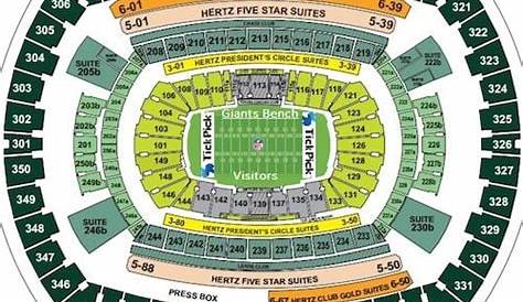 metlife stadium seating chart ticketmaster