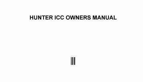 Hunter icc owners manual by c9741 - Issuu