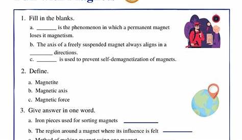 magnets worksheet 4th grade