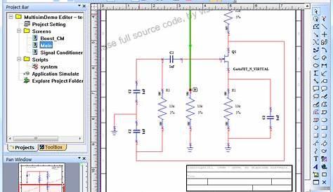 Circuit Design and interactive simulation, Animation and Cicuit