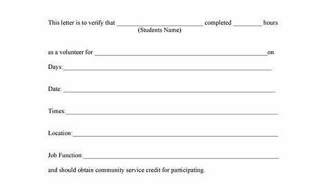 community service completion letter Understanding The