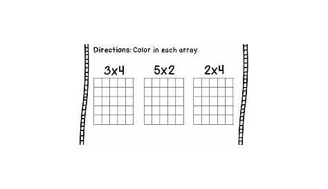 multiplication arrays worksheet 4th grade