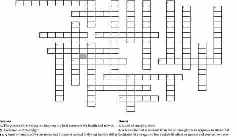 Printable Health Crossword Puzzles | Printable Crossword Puzzles