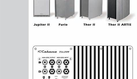 Free Audio Service Manuals - Free download Cabasse subwoofer Jupiter