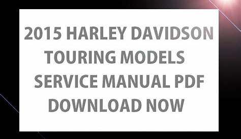Harley Davidson Owners Manual Pdf Free Download | Resume Examples