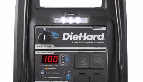 DieHard 2871688 Platinum Portable 1150 Peak Amp 12 Volt Jump Starter