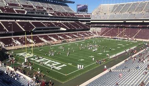 kyle field seating chart with rows