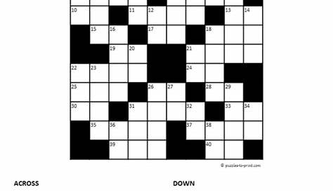 Crosswords For 12-Year-Olds Printables | Sally Crossword Puzzles