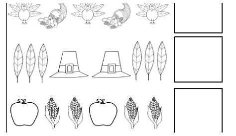 thanksgiving cut and paste worksheets
