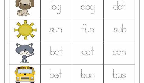 Spelling Worksheets, Free Kindergarten Worksheets, Phonics Kindergarten