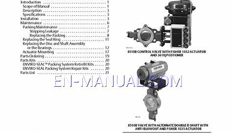 Fisher Control Valve Manual