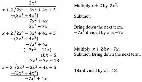 3.5: Dividing Polynomials - Mathematics LibreTexts