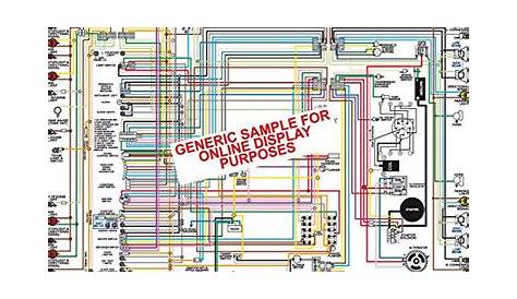 Full Color Laminated Wiring Diagram FITS 1967 Cadillac Large 11" X 17