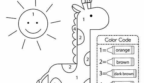 Coloring Numbers Worksheet - Free Printable, Digital, & PDF