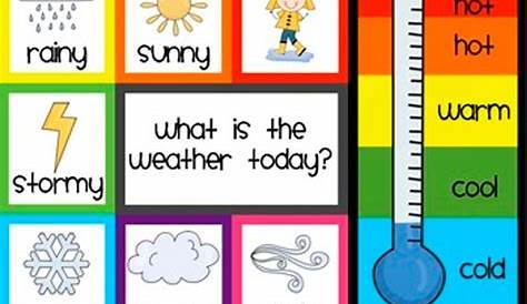 weather chart for kindergarten