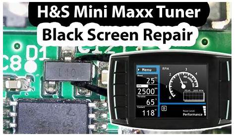H&S mini Maxx Auto tuner Black screen repair - YouTube