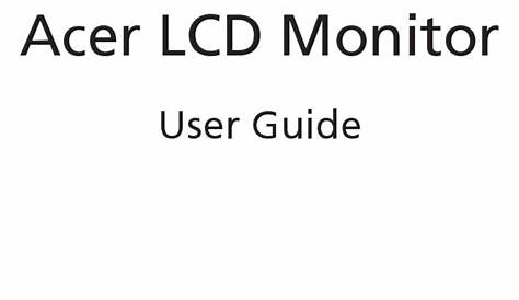 ACER HA220Q USER MANUAL Pdf Download | ManualsLib