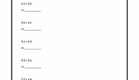 grade 6 proportions worksheet answers