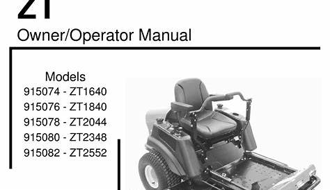 gravely ztx 52 service manual