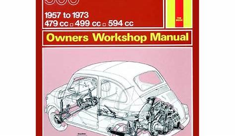 Haynes Workshop manual Fiat 500 (1957-1973) classic reprint | Winparts